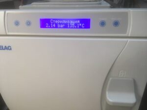 автоклав Melag Euroklav 23 VS+ проходит цикл после ремонта