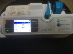 шприцевой дозатор BYZ-810 работает после ремонта
